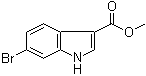6-溴-1H-吲哚-3-羧酸甲酯分子结构 (CAS 868656-97-7)