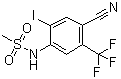 N-(4-Cyano-2-iodo-5-trifluoromethylphenyl)methanesulfonamide molecular structure (CAS 868692-62-0)