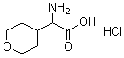alpha-氨基四氢-2H-吡喃-4-乙酸盐酸盐分子结构 (CAS 868748-75-8)