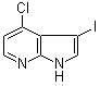 结构式 CAS# 869335-73-9, 4-氯-3-碘-1H-吡咯并[2,3-b]吡啶