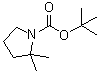 2,2-Dimethylpyrrolidine-1-carboxylic acid tert-butyl ester molecular structure (CAS 869527-80-0)