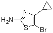 5-Bromo-4-cyclopropylthiazol-2-amine molecular structure (CAS 869854-12-6)
