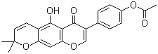 Alpinumisoflavone acetate molecular structure (CAS 86989-18-6)