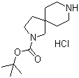 tert-Butyl 2,8-diazaspiro[4.5]decan-2-carboxylate hydrochloride molecular structure (CAS 869976-20-5)