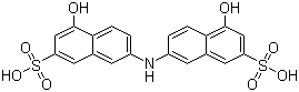 7,7'-亚氨双(4-羟基-2-萘磺酸)分子结构 (CAS 87-03-6)