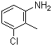 3-氯-2-甲基苯胺分子结构 (CAS 87-60-5)