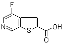 结构式 CAS# 870235-46-4, 4-氟噻吩并[2,3-c]吡啶-2-羧酸