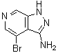 结构式 CAS# 870244-35-2, 4-溴-1H-吡唑并[3,4-c]吡啶-3-胺