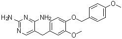 5-[[3-Methoxy-4-[(4-methoxyphenyl)methoxy]phenyl]methyl]-2,4-pyrimidinediamine molecular structure (CAS 870483-87-7)