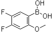 structure of CAS# 870777-32-5, (4,5-Difluoro-2-methoxyphenyl)boronic acid