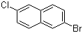 2-Bromo-6-chloronaphthalene molecular structure (CAS 870822-84-7)