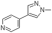 4-(1-Methyl-1H-pyrazol-4-yl)pyridine molecular structure (CAS 870863-00-6)