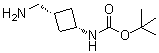 结构式 CAS# 871014-28-7, [顺式-3-(氨基甲基)环丁基]氨基甲酸叔丁酯