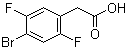 结构式 CAS# 871035-64-2, 4-溴-2,5-二氟苯乙酸