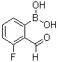 (3-Fluoro-2-formylphenyl)boronic acid molecular structure (CAS 871126-15-7)
