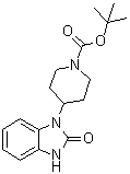 4-(2-氧代-2,3-二氢苯并咪唑-1-基)哌啶-1-羧酸叔丁酯分子结构 (CAS 87120-81-8)