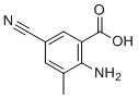 结构式 CAS# 871239-18-8, 2-氨基-5-氰基-3-甲基苯甲酸