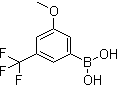 structure of CAS# 871332-97-7, 3-Methoxy-5-trifluoromethylbenzeneboronic acid;5-Methoxy-3-trifluoromethylbenzeneboronic acid; [3-Methoxy-5-(trifluoromethyl)phenyl]boronic acid