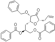 4,7-脱水-1,2,3,8-四脱氧-6-O-(苯基甲基)-D-癸-1-烯-5-酮葡糖 9,10-二苯甲酸酯分子结构 (CAS 871348-04-8)