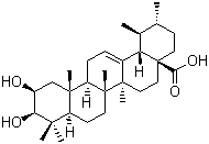 2beta-羟基熊果酸分子结构 (CAS 87205-98-9)
