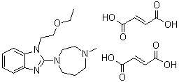 依美斯汀二富马酸盐分子结构 (CAS 87233-62-3)