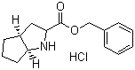 (1S,3S,5S)-2-氮杂双环[3,3,0]辛烷-3-羧酸苄酯盐酸盐分子结构 (CAS 87269-87-2)