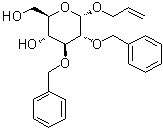 Allyl 2,3-di-O-benzyl-alpha-D-glucopyranoside molecular structure (CAS 87326-32-7)
