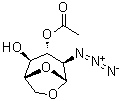 1,6-脱水-2-叠氮基-2-脱氧-beta-D-吡喃葡萄糖 3-乙酸酯分子结构 (CAS 87326-68-9)