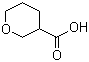 四氢吡喃-3-甲酸分子结构 (CAS 873397-34-3)