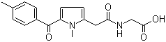 Tolmetin glycinamide molecular structure (CAS 87344-05-6)