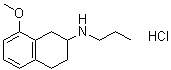 1,2,3,4-Tetrahydro-8-methoxy-N-propyl-2-naphthalenamine hydrochloride molecular structure (CAS 87394-71-6)
