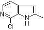 structure of CAS# 874013-97-5, 7-Chloro-2-methyl-1H-pyrrolo[2,3-c]pyridine