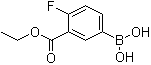 [3-(Ethoxycarbonyl)-4-fluorophenyl]boronic acid molecular structure (CAS 874219-36-0)