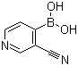 3-氰基吡啶-4-硼酸分子结构 (CAS 874290-89-8)