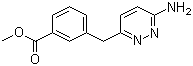 3-[(6-Amino-3-pyridazinyl)methyl]benzoic acid methyl ester molecular structure (CAS 874338-90-6)