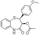 (2S,3S)-3-(Acetyloxy)-2,3-dihydro-2-(4-methoxyphenyl)-1,5-benzothiazepin-4(5H)-one molecular structure (CAS 87447-47-0)