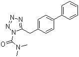 structure of CAS# 874902-19-9, LY 2183240;5-([1,1'-Biphenyl]-4-ylmethyl)-N,N-dimethyl-1H-tetrazole-1-carboxamide