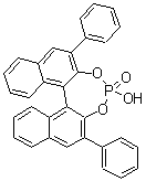 (11bS)-4-Hydroxy-2,6-diphenyl-dinaphtho[2,1-d:1',2'-f][1,3,2]dioxaphosphepin 4-oxide molecular structure (CAS 874948-59-1)