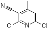 3-氰基-4-甲基-2,6-二氯吡啶分子结构 (CAS 875-35-4)