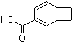 结构式 CAS# 875-94-5, 4-羧基苯并环丁烯; 苯并环丁烯-4-羧酸