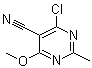 4-Chloro-6-methoxy-2-methyl-5-pyrimidinecarbonitrile molecular structure (CAS 875233-60-6)