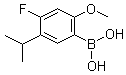 结构式 CAS# 875446-29-0, (4-氟-5-异丙基-2-甲氧基苯基)硼酸