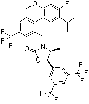 胆固醇脂转移蛋白阻滞剂分子结构 (CAS 875446-37-0)