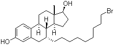 (7a,17b)-7-(9-Bromononyl)estra-1,3,5(10)-triene-3,17-diol molecular structure (CAS 875573-67-4)