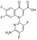 1-(6-Amino-3,5-difluoro-2-pyridinyl)-6,7-difluoro-1,4-dihydro-4-oxo-3-quinolinecarboxylic Acid molecular structure (CAS 875712-89-3)