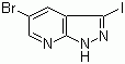 5-Bromo-3-iodo-1H-pyrazolo[3,4-b]pyridine molecular structure (CAS 875781-18-3)