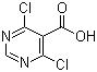 4,6-二氯-5-嘧啶羧酸分子结构 (CAS 87600-98-4)