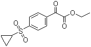 Ethyl 2-[4-(cyclopropylsulfonyl)phenyl]-2-oxoacetate molecular structure (CAS 876063-40-0)