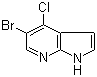 5-Bromo-4-chloro-1H-pyrrolo[2,3-b]pyridine molecular structure (CAS 876343-82-7)