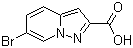 structure of CAS# 876379-74-7, 6-Bromopyrazolo[1,5-a]pyridine-2-carboxylic acid